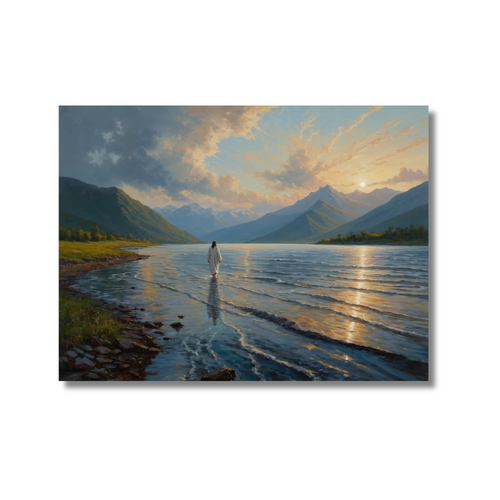 Premium Canvas Walking On Water