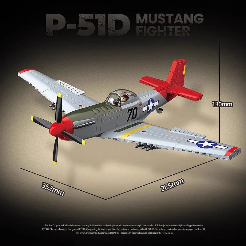 P51D Mustang Fighter | 581PCS